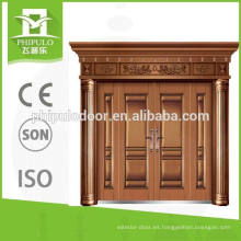 Puerta de acero de doble hoja de imitación de cobre 2016 de Yongkang